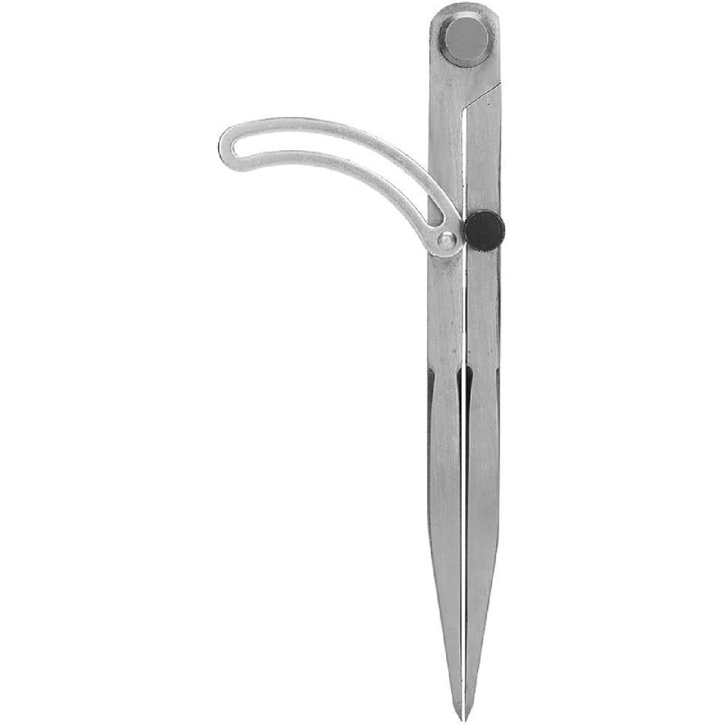 Tiiyee Leather Compass, Wing Divider Leathercraft Compasses Rotating Craft Tool Adjustable Edge Drawing Tool Leatherwork for Sewing Handmade Drafting