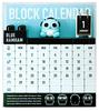 BLUE HAMHAM Block Calendar Calendar Perpetual Calendar Interior Ornament Greetings/Desk BHM-001