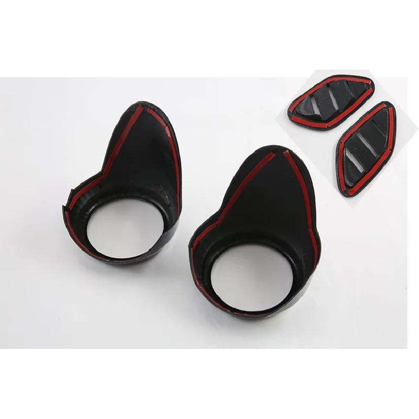 For MG ZS 2017- Carbon Fiber Style Air Vent Outlet Cover Dashboard Trim Bezel Frame Molding Garnish Accent Styling
