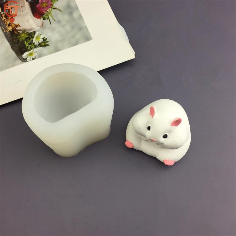 Hamster Silicone Cake Mold Hamster Shape Mousse Mould Cute Hamster Candle Mold Baking Cake Decoration Tools Kitchen Accessories