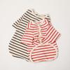 Cotton Striped Pet Sweater Small Medium Dogs Warm V-Neck Pullover French Bulldog Corgi