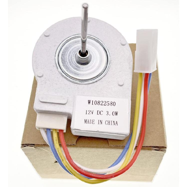 12V W10822580 Refrigerator Cooling Fan Motor Cooling Fan Replacement Part for W10255195 2259385 UDQT22WP1 8201589