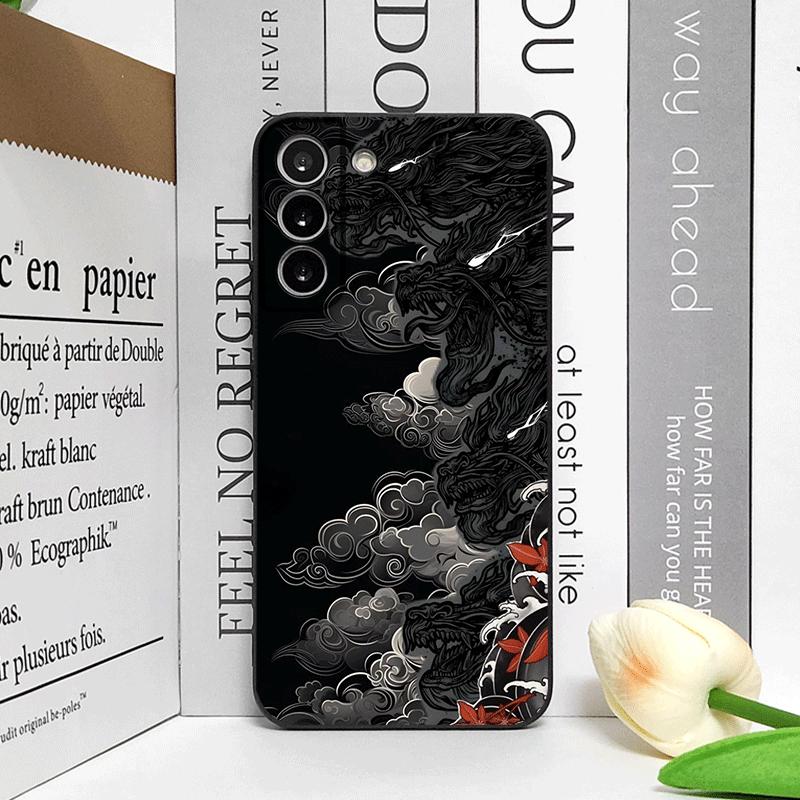 

Aesthetic Stylish Cool Black Dragon Printed Phone Case for Motorola Moto Edge 50 Fusion 60 40 30 Neo G34 G14 G85 G54 Soft Cover Motorola Moto G55