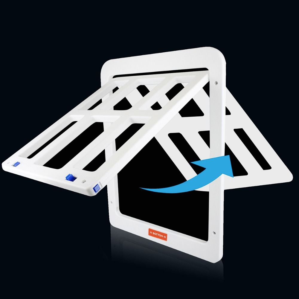 Free Entry Dog Flap Door Magnetic Closure Lattice Cat Door Hole Safe Pet Screen Door  Porch