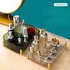 Plastic Transparent Makeup Storage Box Dormitory Finishing Shelf Cosmetics Skin Care Dressing Table Desktop Stationery Box