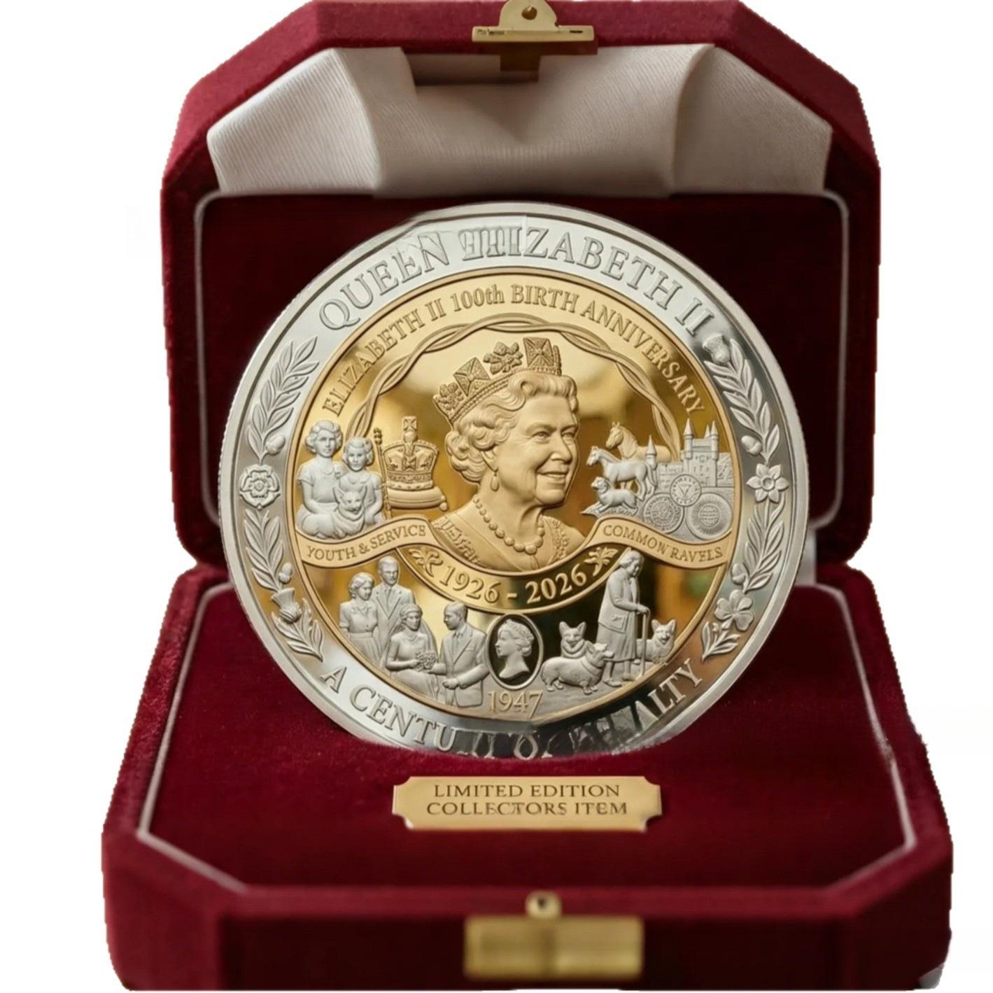 

Queen Elizabeth II 100th Anniversary Coin, Queen s Birthday Commemorative Coin