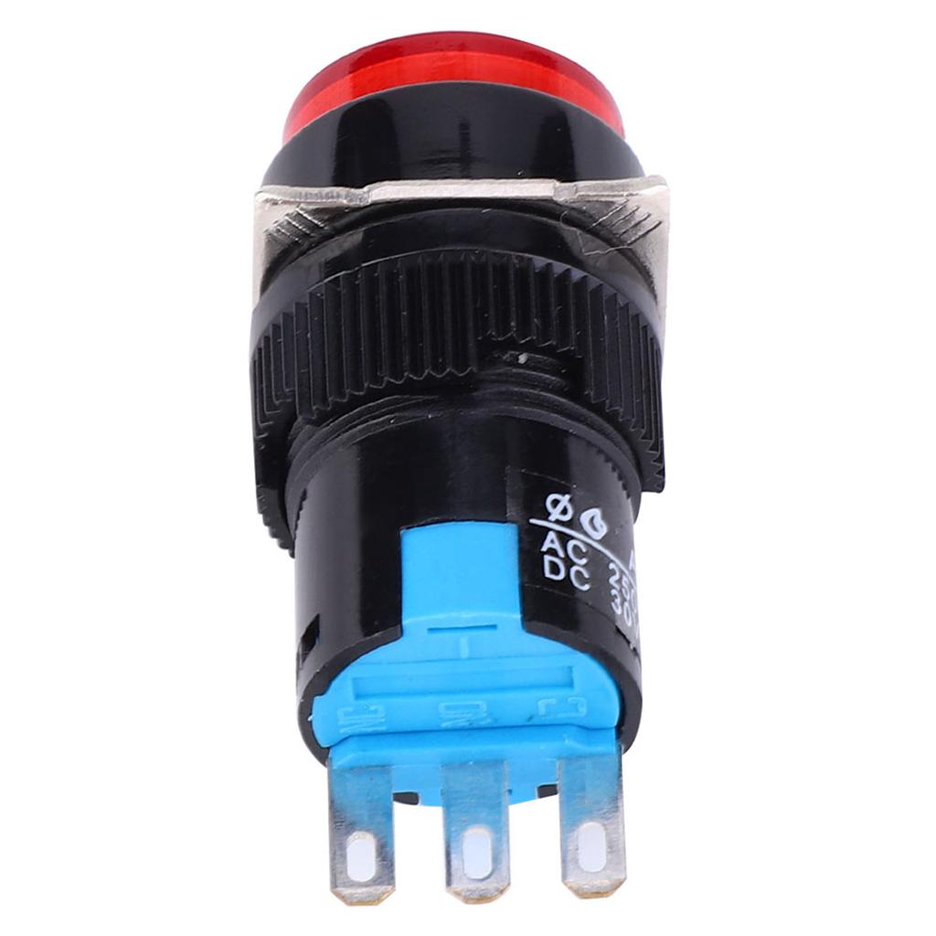 5PCS Momentary Push Button Switch LA16‑11 AB6‑M AC 250V 3A DC 30V 5A Round Button Switch