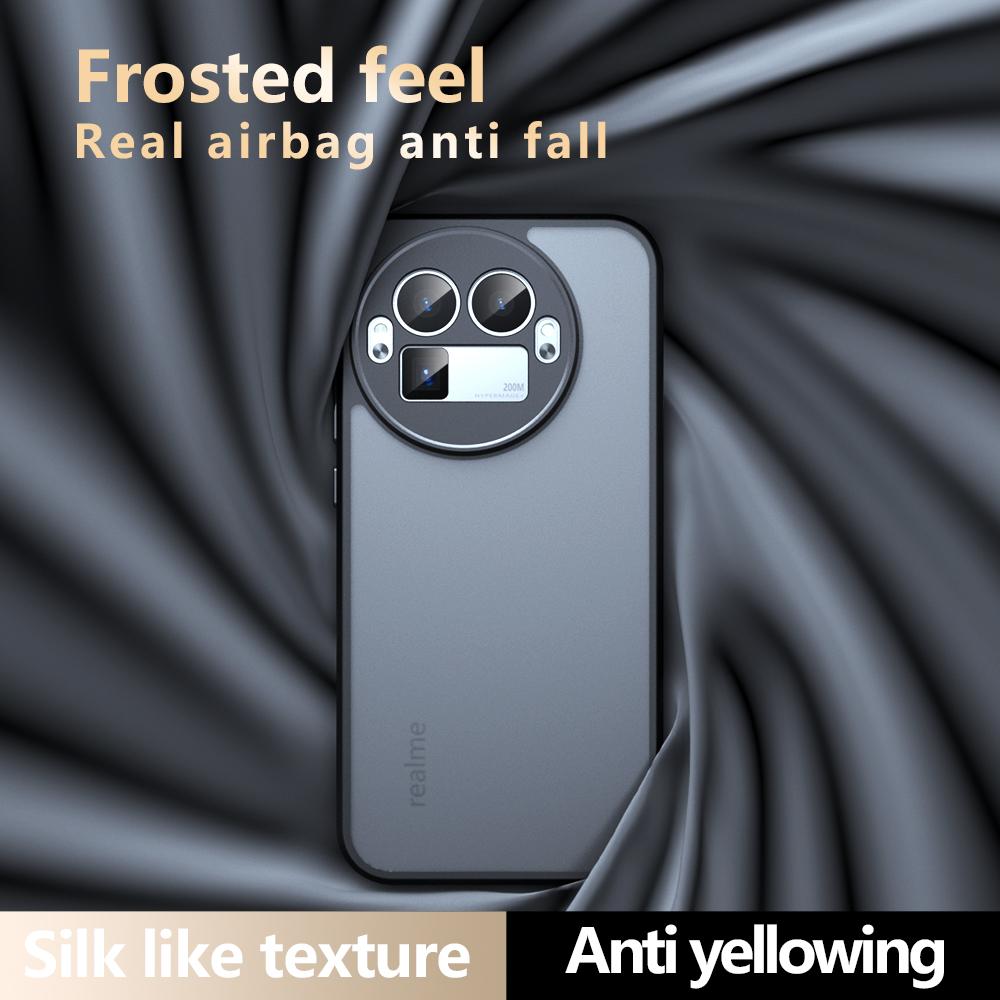 Airbag Super Protection Mjuk TPU+PC Genomskinligt Matt Baksidesskydd För Realme GT8 Pro GT 8 Pro RealmeGT8Pro 5G Telefonfodral