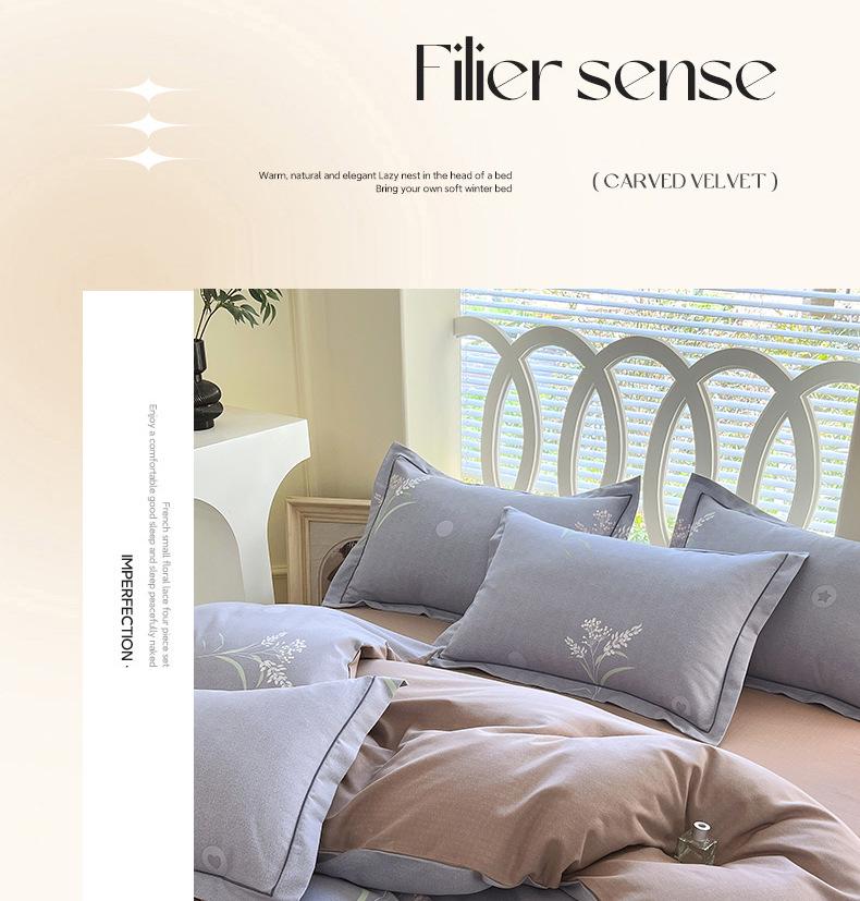 Cotton Brushed Twin Duvet Cover & Pillowcase Set for Dorms