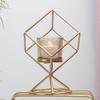 3D Geometric Candle Holder Tealight With Iron And Cup