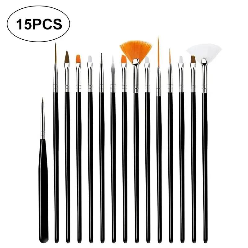 15/45pcs Fine Detail Paint Brush Set - Miniature Paint Brush For Detailing & Art Painting - Acrylic, Watercolor, Oil,Models