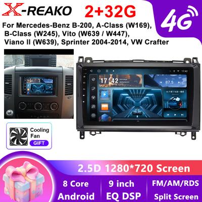 Автомагнітола для Mercedes Sprinter Benz B200 Vito W639 Viano B Class W169 W245 W209 Мультимедіа Carplay Auto Стерео