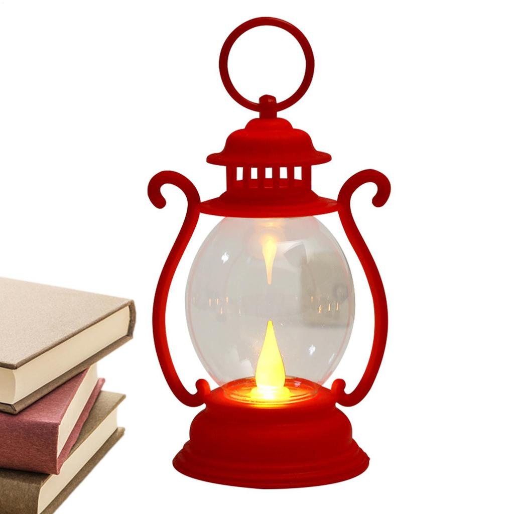 Halloween LED Retro Portable Lamp Outdoor Camping Lantern Desk Lamp Battery Powered Tent Light Garden Decoration Night Lights