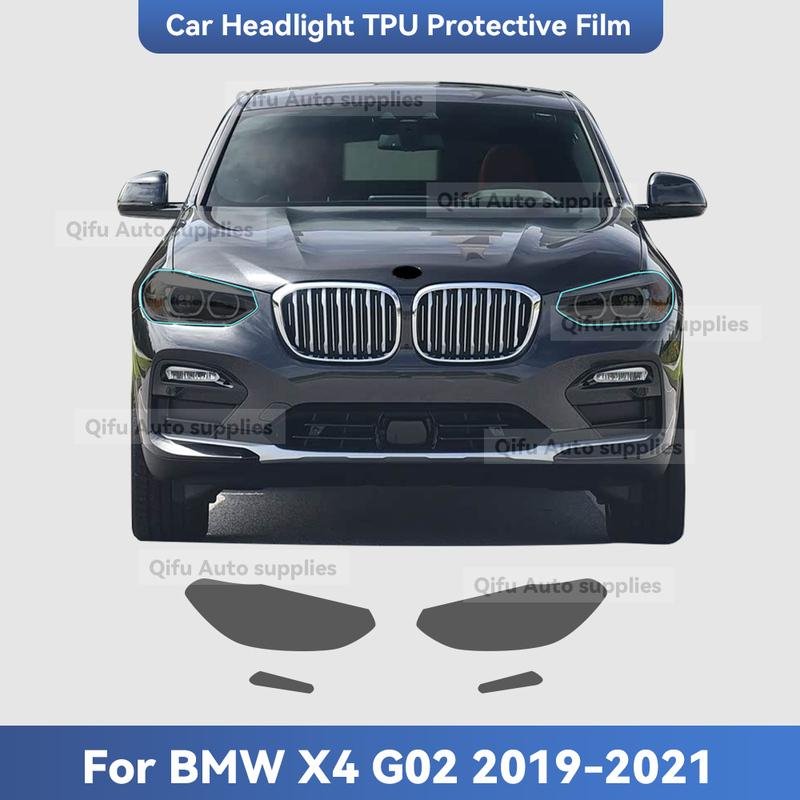 For BMW X4 G02 TPU Headlight Anti-Scratch Smoke Black Transparent Modification Color Changing Protective Film