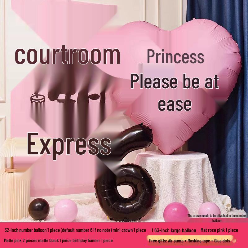 Extra Large Heart-Shaped Balloon for Women's Day, Festival, or Birthday Party Decoration