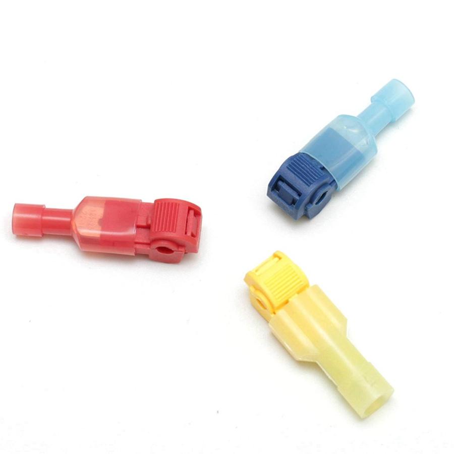 240 Pcs Car 22-10AWG 3-Color Insulated Splice Wire Terminal T-Tap Connector Set
