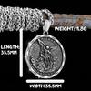 Edelstahl Jesus Kreuz Anhänger Wikinger Halskette Herren Schild Drachentöter Amulett Anhänger Nikolaus Jugend Schmuck