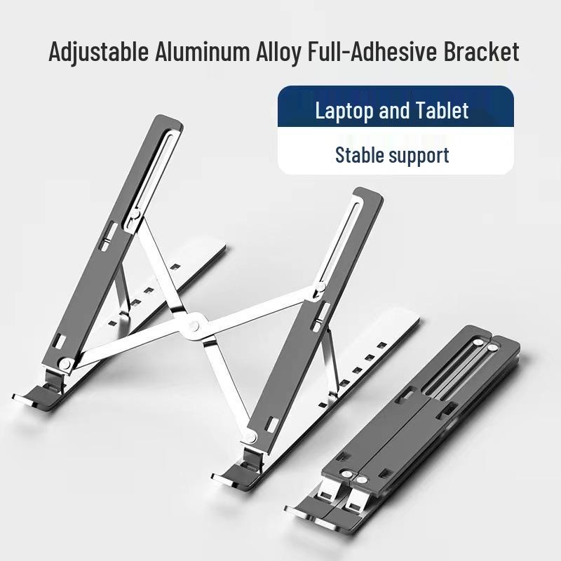Aluminum Alloy Laptop Riser & Cooler - Portable Notebook Stand