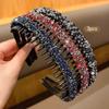 3 fashionable rhinestone headbands with teeth and anti slip hair clips suitable for Korean style hair accessories suitable for d