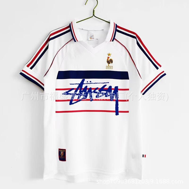 Retro Jersey Brazil Argentina Germany England Portugal Spain Signature Short Sleeved Football