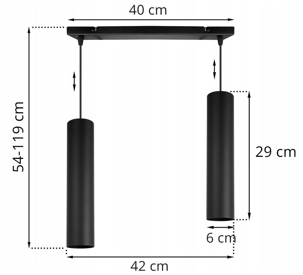 MODERN CEILING HANGING LAMP BLACK LED LAMP