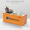 Miniatura Realista Modelo de Contenedor de Envío Simple Multifuncional Portalápices de Escritorio de Oficina Caja de Almacenamiento Decoración del Hogar Manualidad