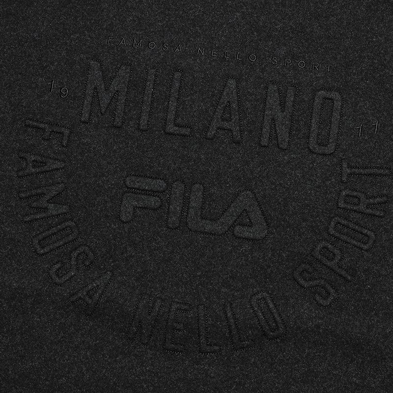 FILA Milano Series Fashion Simple Classic Retro Sports Casual Comfortable Versatile Loose Crew Neck Pullover Sweatshirt Men sweatshirt F11M615214FCC
