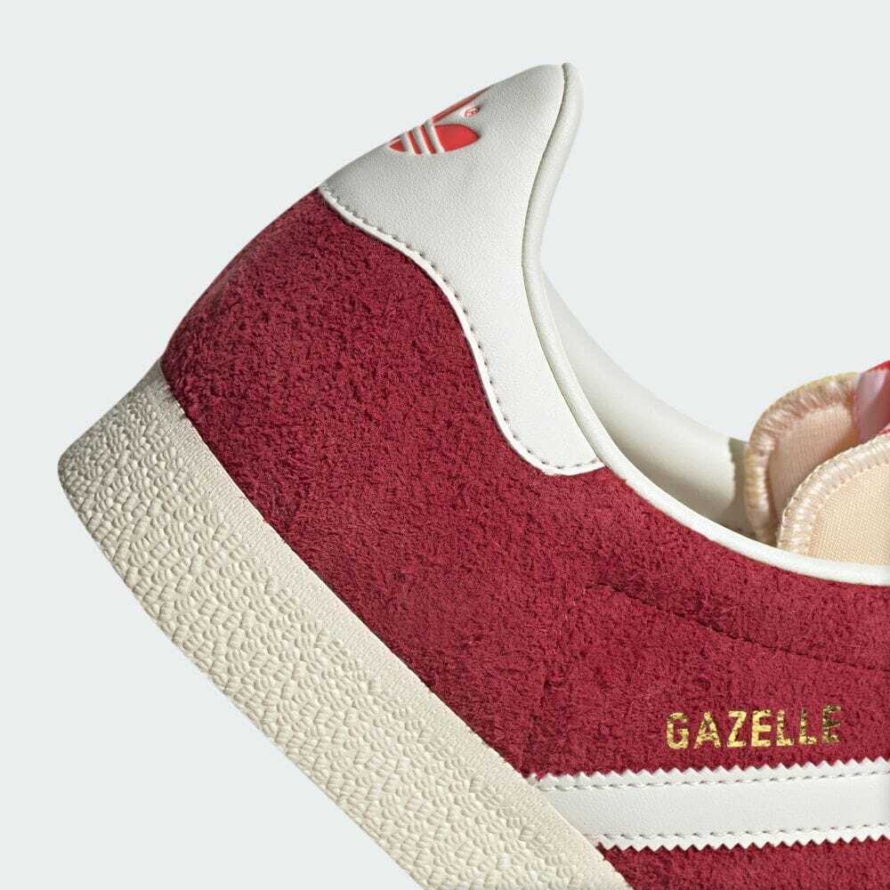 IF9652 Adidas Originals Gazelle Team Victory Red Off White Cream White (Men's)