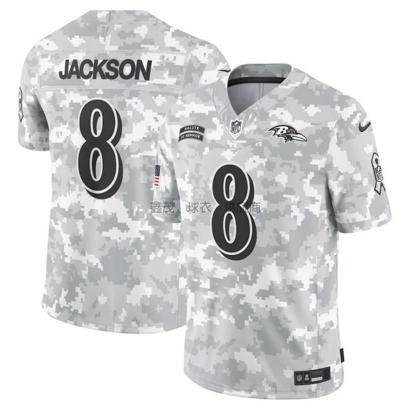 Baltimore Ravens 8 Jackson Football Jersey Men Women Sports Game Shirts S-XXXL
