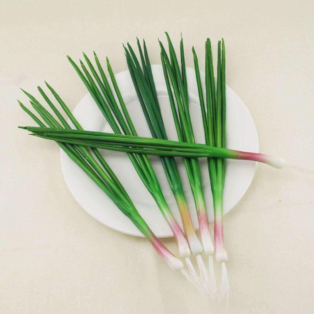 Plant Simulation Vegetable PU Imitation Scallions Model Artificial Green Onion  Photography