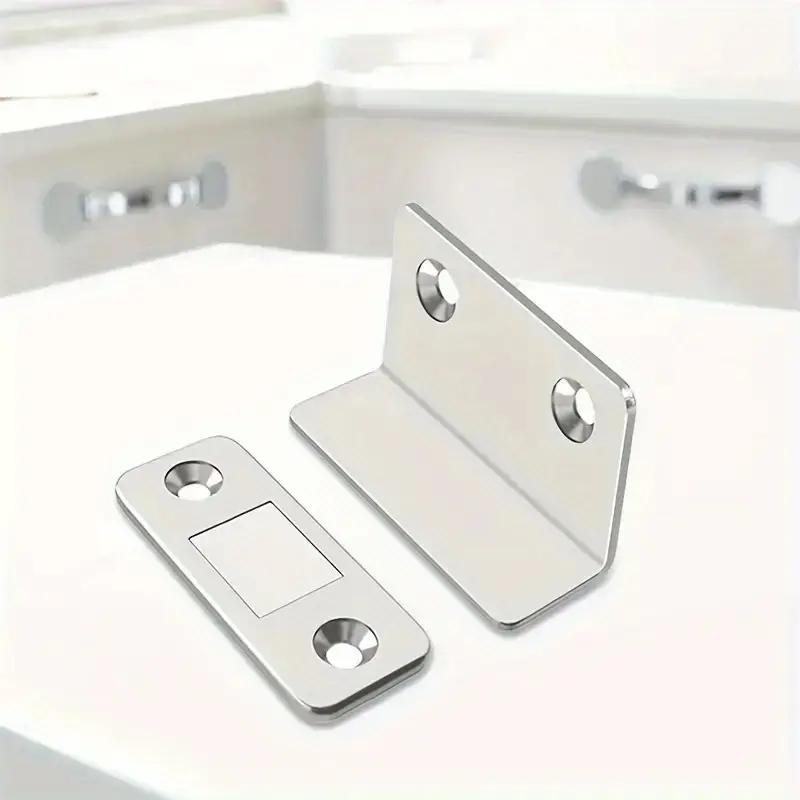 1/3/5/10PCS L-shaped Magnetic Door Closer Self-adhesive Invisible Cabinet Door Suction Wardrobe Magnetic Strip Patch Door Stopper
