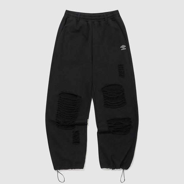 UMBRO Women'S Damaged Sweatpants Black Ur122Cfp13