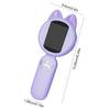 Kids Cat Shape Handheld Microscope 2.0 Inch Handheld Mini Pocket Magnifying Glass Handheld Camera Mini Microscope for Kid Gift