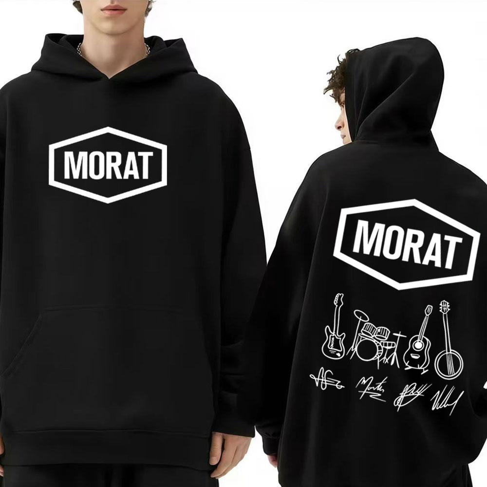 

Band Morat Music Album 2025 Merch Printed Hoodies Men Women Fashion Sweatshirts Gothic Punk Fleecce Loose Pullovers Streetwear 3XL