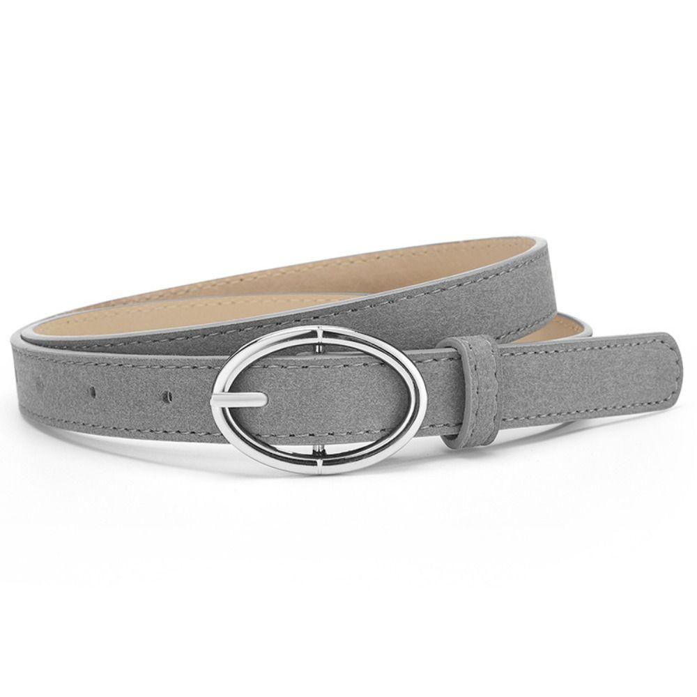 Casual Suede Leather Belt Luxury Design Waistband Trendy Business Waist Belt  For Women