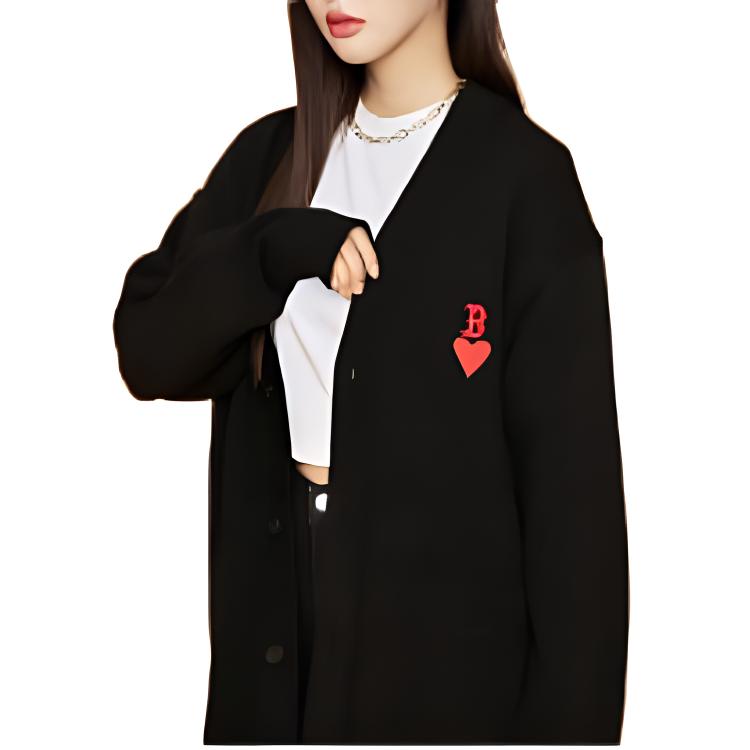 New MLB Boston Red Sox Knitwear Unisex Black 3AKCH0131-43BKS