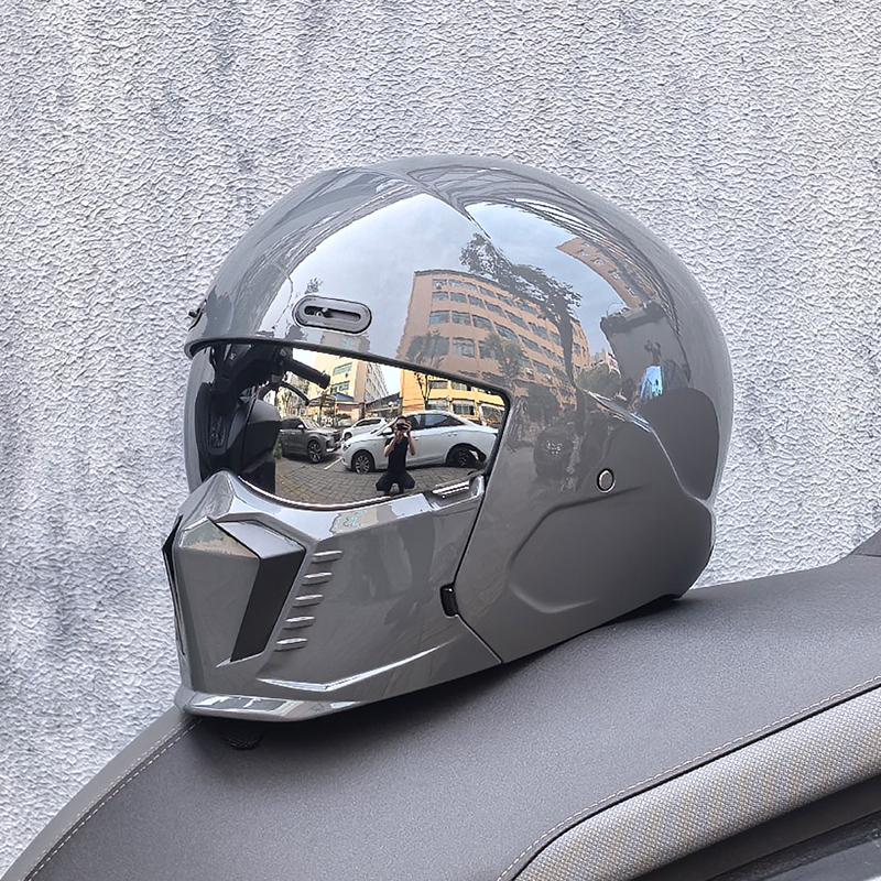 ORZ New Scorpion Retro Motorcycle Cascos Moto Locomotive Personality Multi-purpose Combination Helmet Half M L XL XXL XXXL