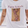 Egon Schiele T Shirt Art Painting Premium Cotton