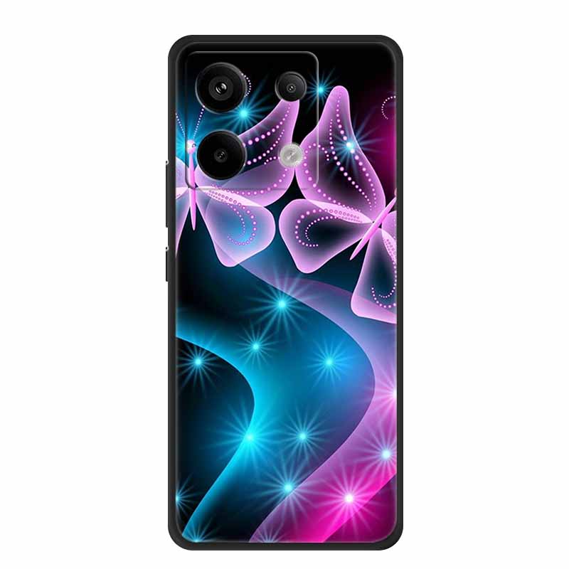 Do etui Xiaomi Redmi Note 13 Pro 5G Luksusowe Miękkie Silikonowe TPU Tylna Osłona Etui na Telefon Redmi Note13 Pro Plus 5G Odporne na Wstrząsy Fundas
