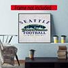Seattle Seahawks Customize Your Name Diamond Painting Round Diamond Rhinestones Mosaic Diamond Embroidery Wall Paintings Rhinestones Gift Frameless