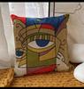 High Quality Picasso Abstract Cotton Pillow Cover Canvas Single-Sided Sofa Embroidery Cushion Cover For Living Room Home Decor