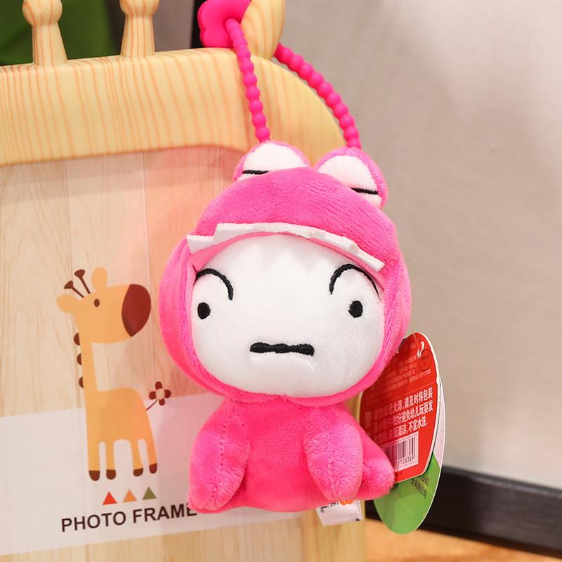 Plush Shinchan Crayon Doll Keychain Accessory Backpack Pendant Gift Children