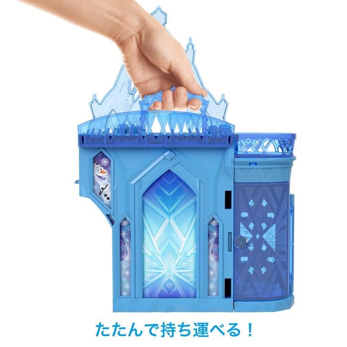 Mattel Anna and the Snow Queen (Disney Frozen) Elsa's Ice Palace (Stacking Castle Series! Mini Doll) Dress-Up Doll & Playhouse Playset with