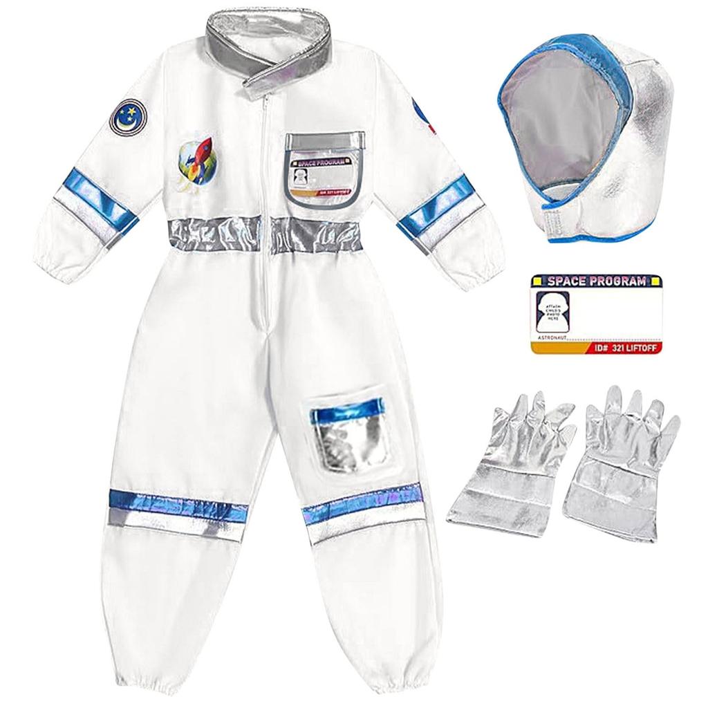 Children's Space Suit Cosplay Performance Suit Astronaut Gloves Holiday Party Performance Costume Set