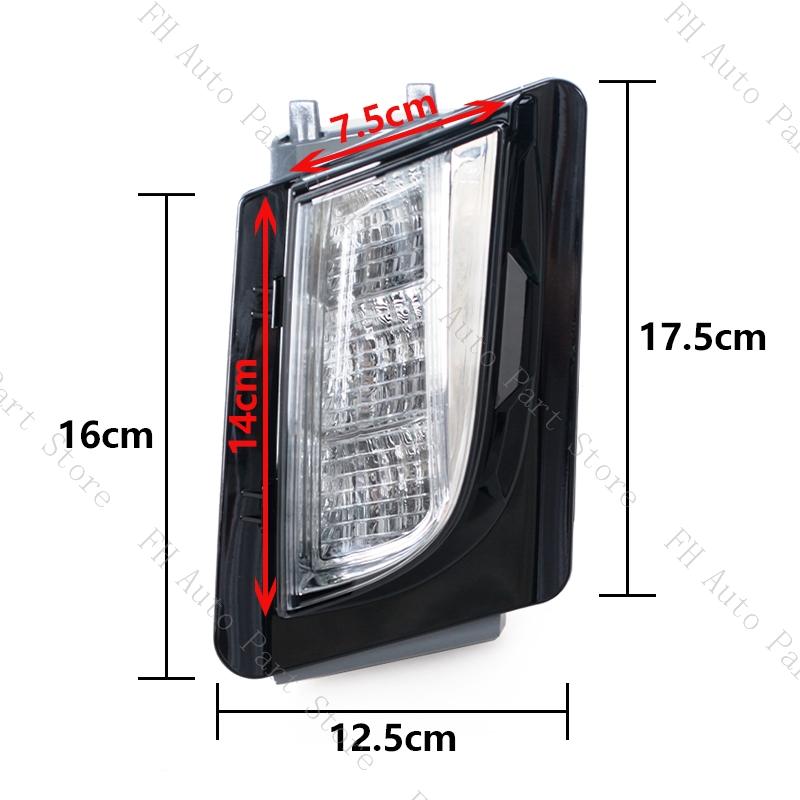 Foglight Foglamp For Cadillac ATSL 2013 2014 2015 2016 2017 2018 2019 Front Bumper LED DRL Daytime Running Drive Lamp Light