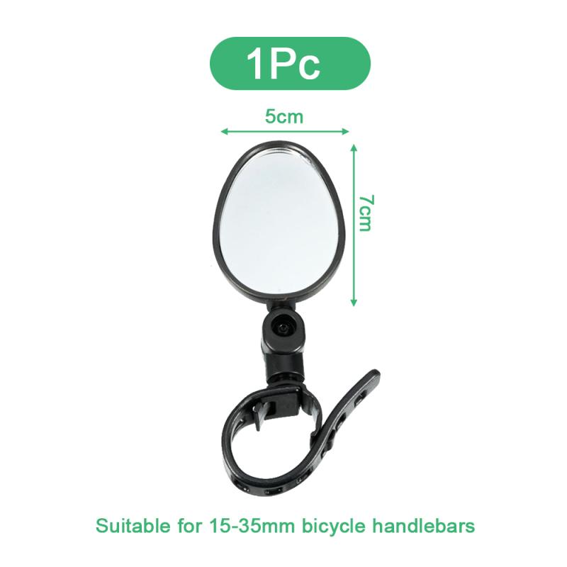 Universal Bicycle Rearview Mirror Adjustable Rotate Wide-Angle Cycling Handlebar Rear View Mirrors for MTB Road Bike Accessories