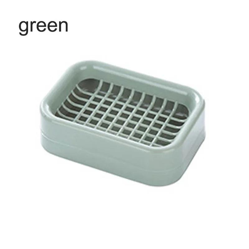 1PC Soap Holder Double-layer Bathroom Accessories Plastic Shower Soap Dish Non-slip Draining Tool Drainage Soap Box