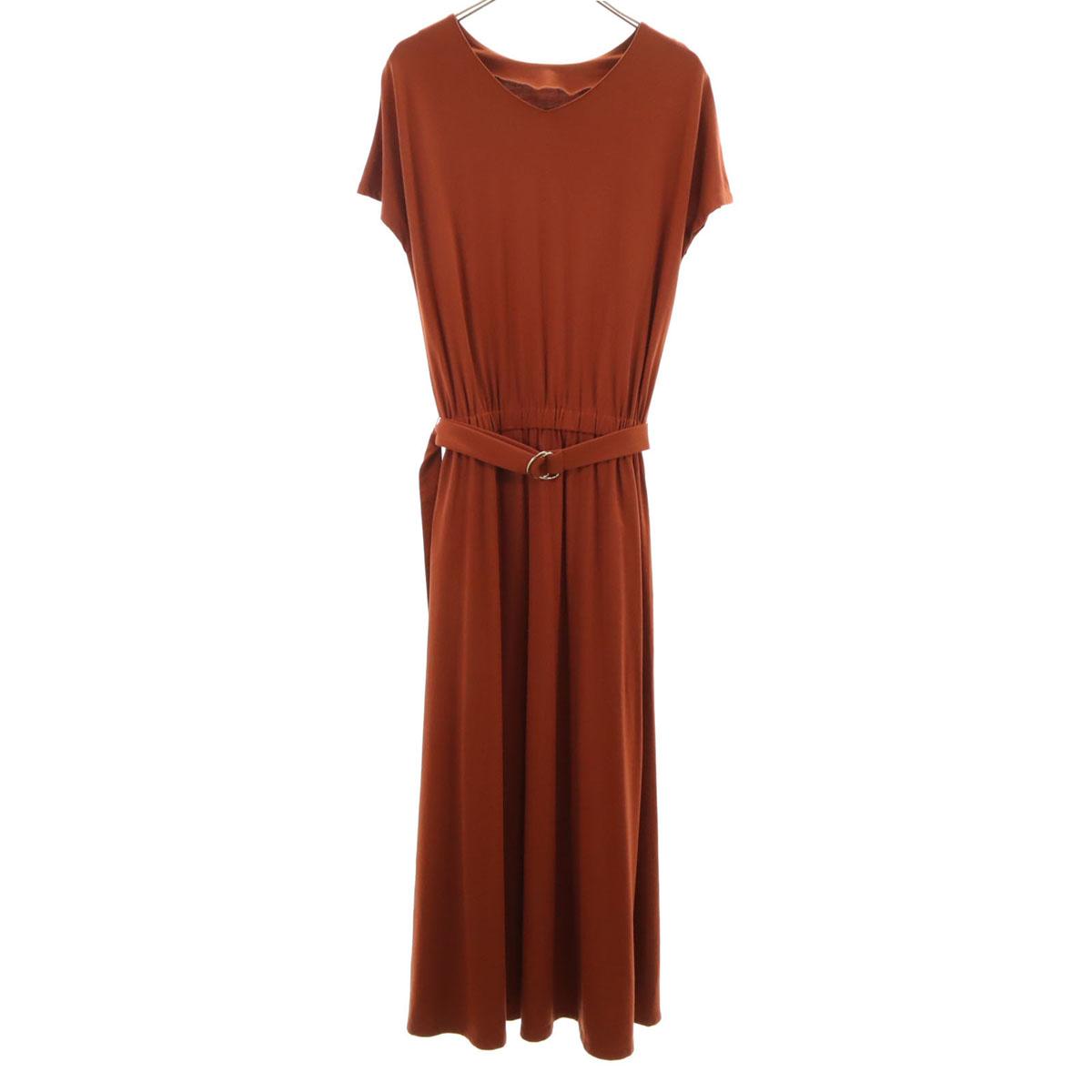 

ROSSO French sleeve Maxi one piece F Brown Urban research Women Used