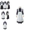 Stil Langes Britisches Dienstmädchen Outfit Herren Damen Spitze Cosplay Kleid Halloween Kostüm