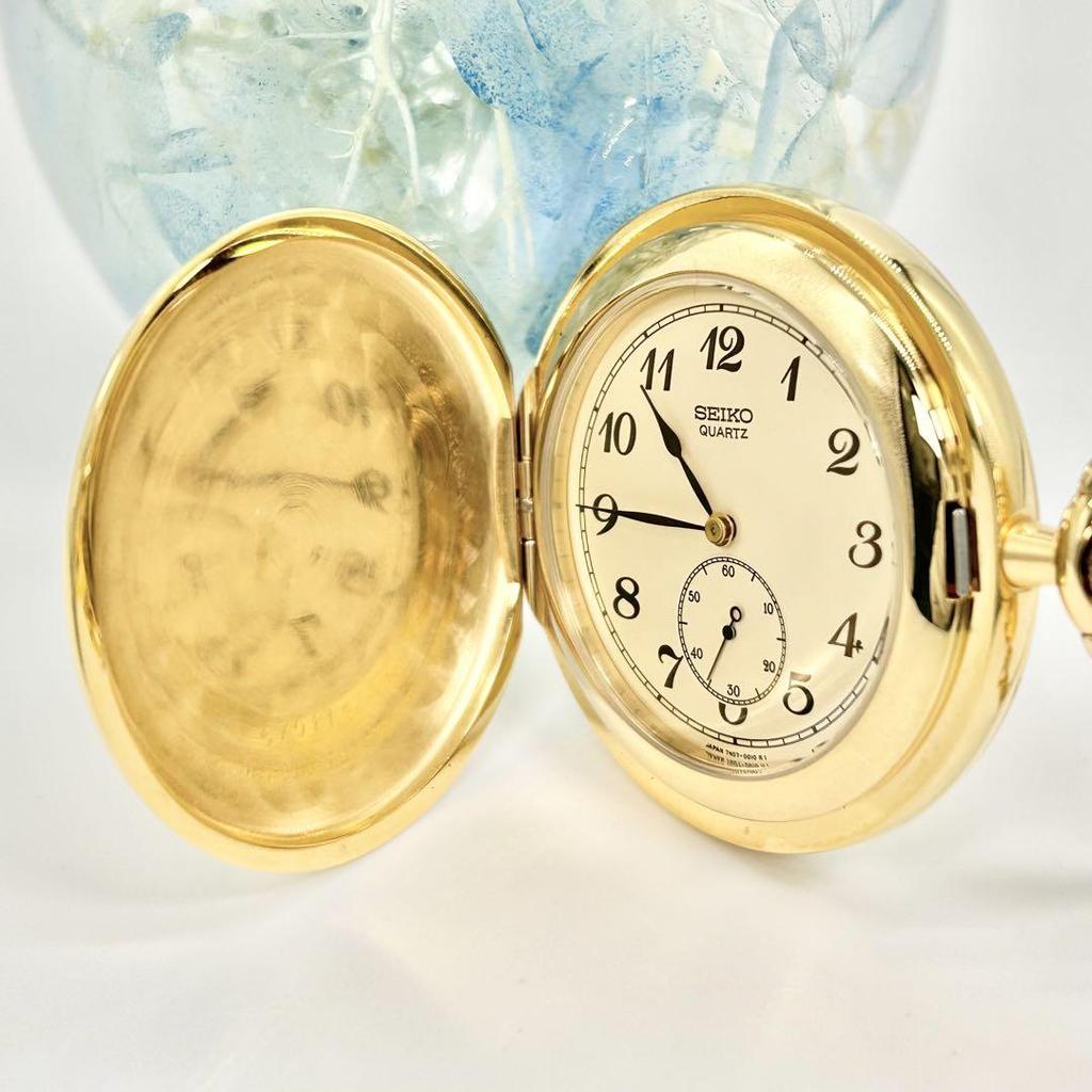 [USED] SEIKO 7N07-0010 Vintage Pocket Watch